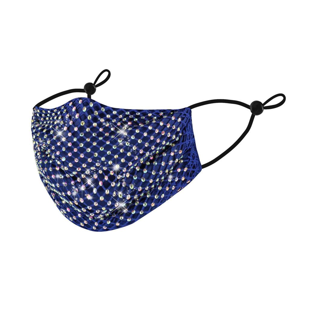 En'ai De Men's Rhinestone Sunscreen Mask - Summer Style, Thin and Protective