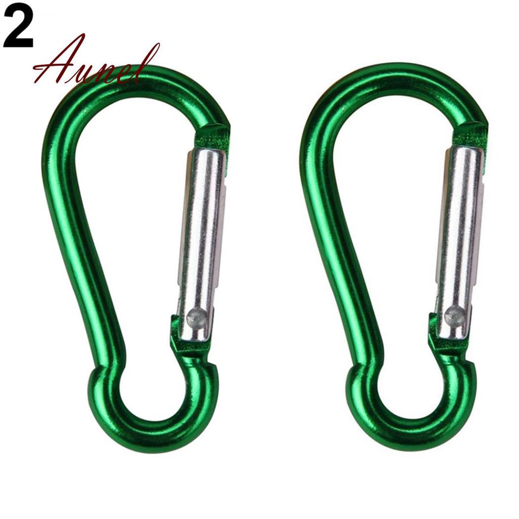 2Pcs D Form Karabiner Clip Karabinerhaken Kleiner Schlüsselring Camping 2Pcs D Form Karabiner Clip Karabinerhaken Kleiner Schlüsselring Camping