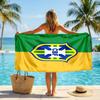 Brasilien Nationalmannschaft Strandtuch Weiches Mikrofaser Sommerhandtuch Schnelltrocknend Saugfähiges Handtuch für Strand Schwimmbad Reisen