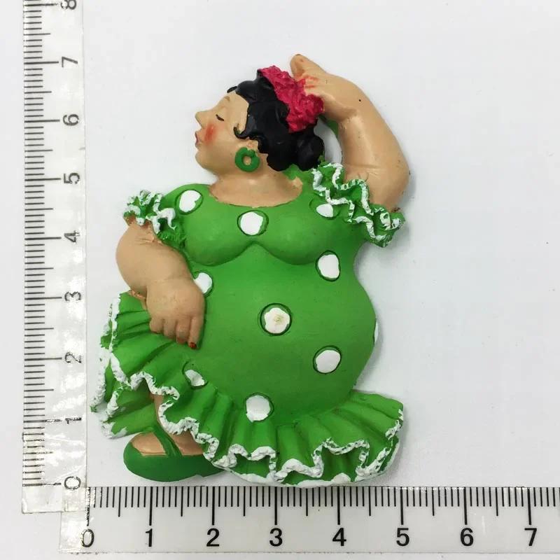 Μαγνητάκι Ψυγείου Τενερίφη Ισπανία Βαρκελώνη Τουρισμός Αναμνηστικά Χορεύτρια Φλαμένκο Μάλαγα Ψυγείο 3D Μαγνητικά Αυτοκόλλητα Ιδέες για Δώρα