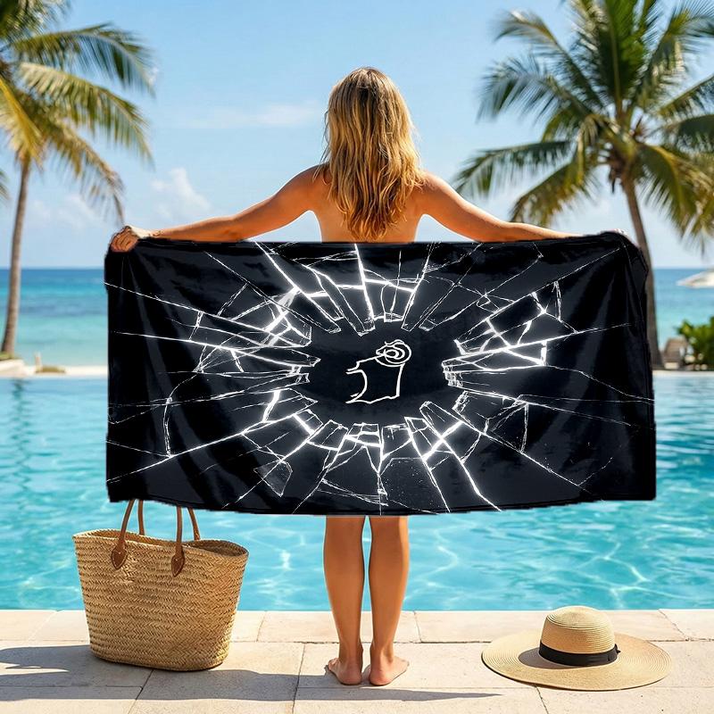 Asciugamano da Spiaggia Derby County Football Morbido Microfibra Asciugamano Estivo Asciugatura Rapida Assorbente per Spiaggia Piscina Viaggio