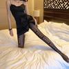 Versatile Black Silk Fishnet Stockings with Bowknot - Anti-Snag, No-Drop, Sexy, Summer-Ready.