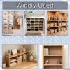 12pcs Shelf Support Pins with Screws, Plastic Kitchen Cabinet Shelving Pegs for IKEA Part #101558 (Pax & Komplement) Durable Furniture Hardware