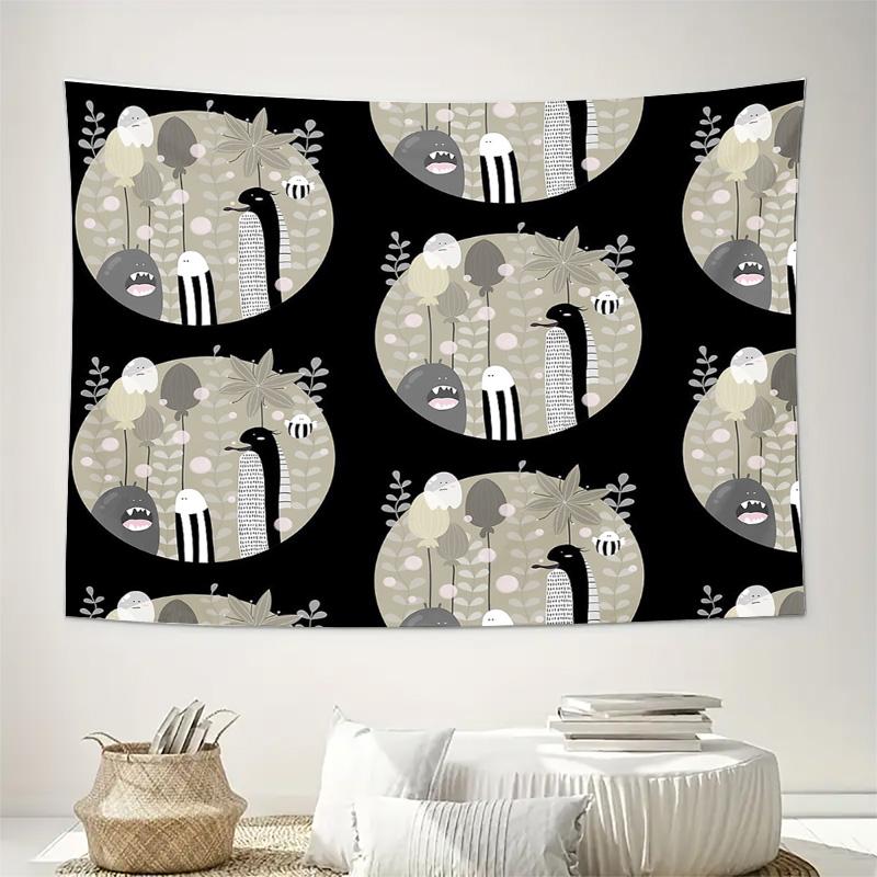 Bohemian Wall Tapestry Nature Forest Trees Birds Animals Home Decor Room Divider Backdrop Aesthetic Dorm Wall Hanging Gift