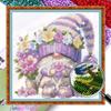 Partial Embroidery Beads Printed 9CT Gnome Cross Stitch Kit Home Decor