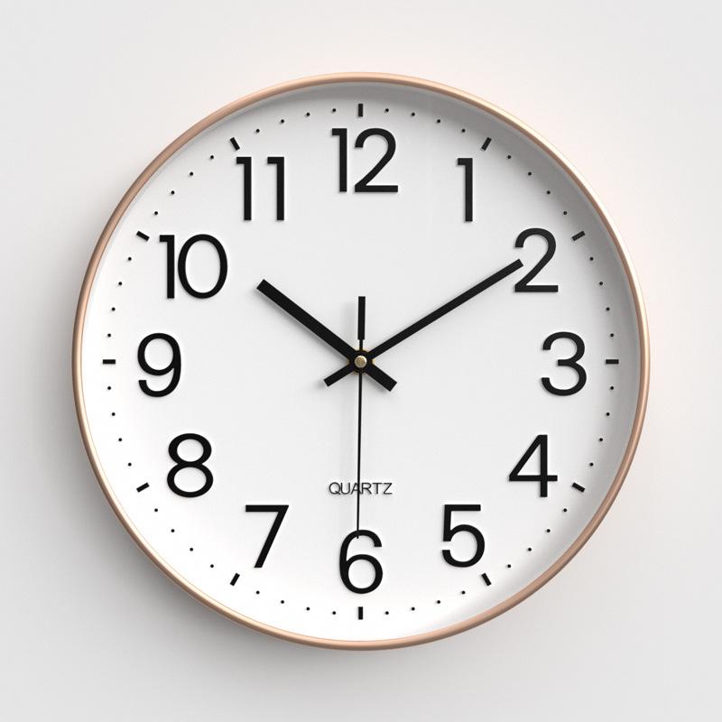 Home Clocks Living Room Wall Clock Bedroom Silent Wall Clock Modern Simple Round Quartz Clock 30CM
