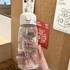 Bouncing Straw Water Bottle With Logo Portable Waterproof For Office And Travel