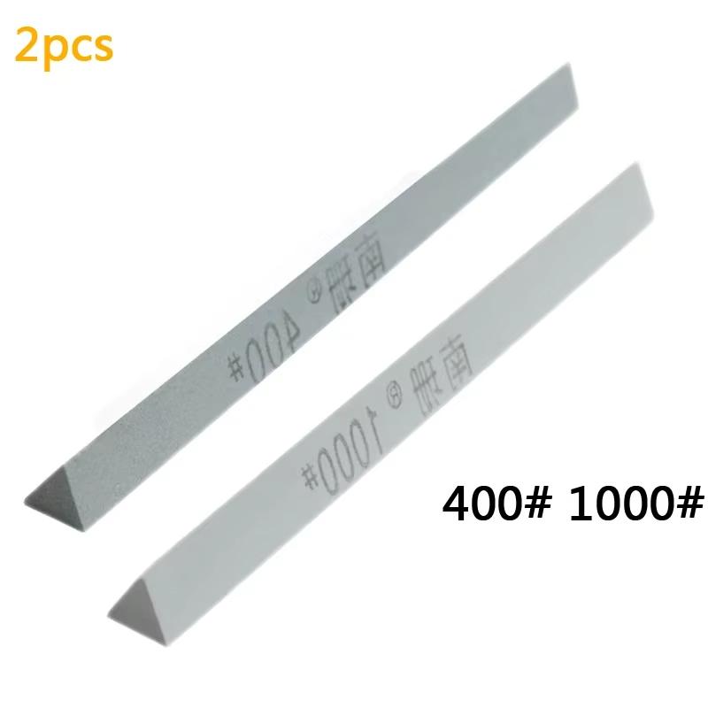 

Multi-Shape Sharpening Stones Kit Cylindrical & Triangular Whetstone Rods for Precision Sharpening 150x12mm
