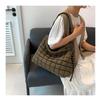 IELGY Diamond Embroidery Thread Cloud Bag Down Padded Jacket Bag Niche Pleated One-Shoulder Korean Version Cross-Body Large-Capac