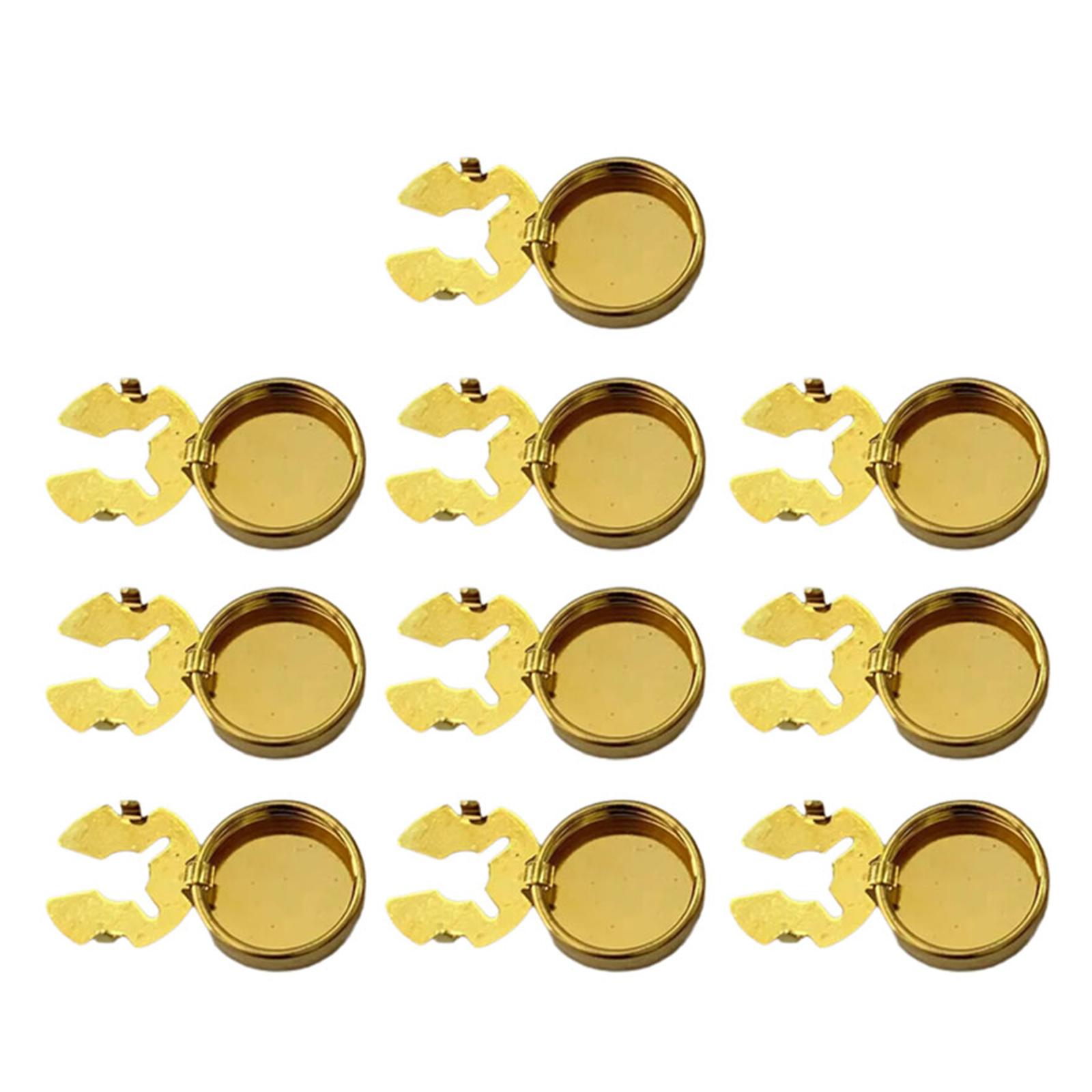 

10 шт. латунных круглых запонок для манжет для официальной свадебной рубашки, мужские формальные запонки, имитация запонок L
