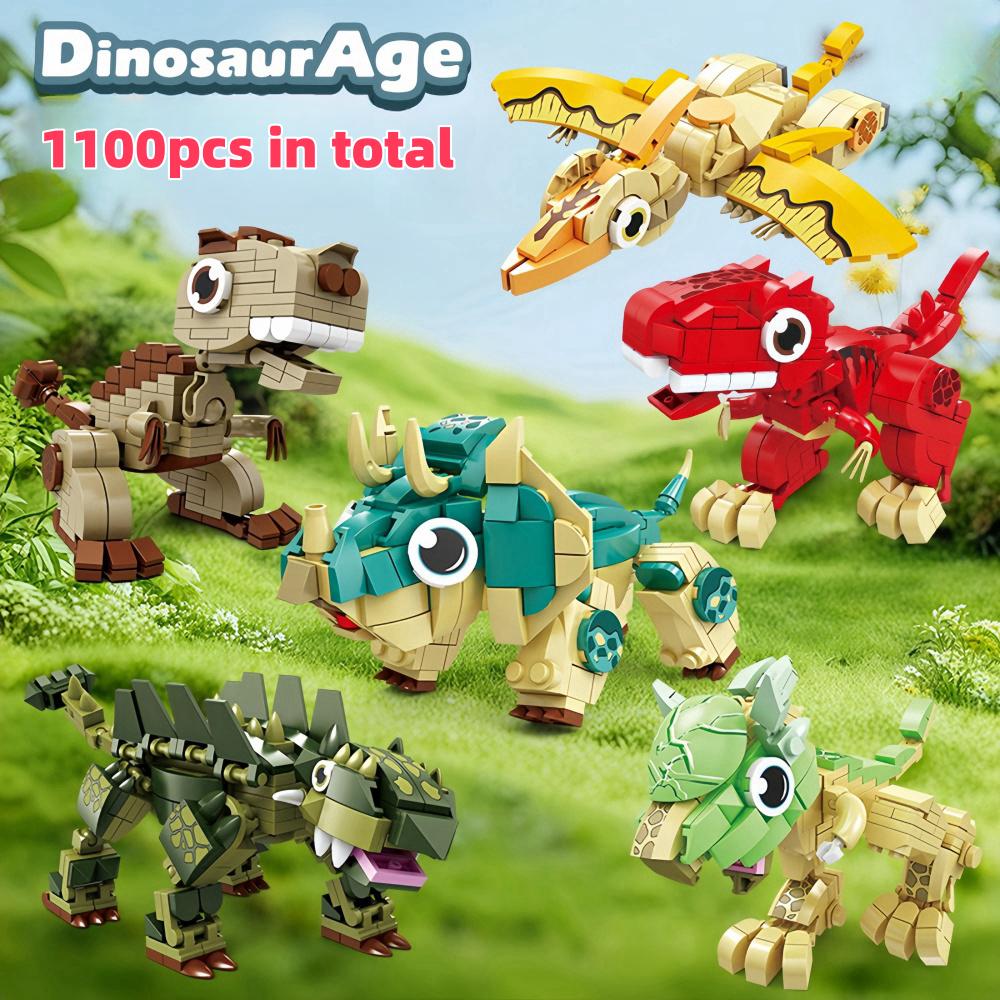 Tyrannosaurus Rex or Velocira Dinosaur Models Micro Mini Construction Blocks designed for Adult Puzzle Playthings Ideal Gifts Desktop Decoration