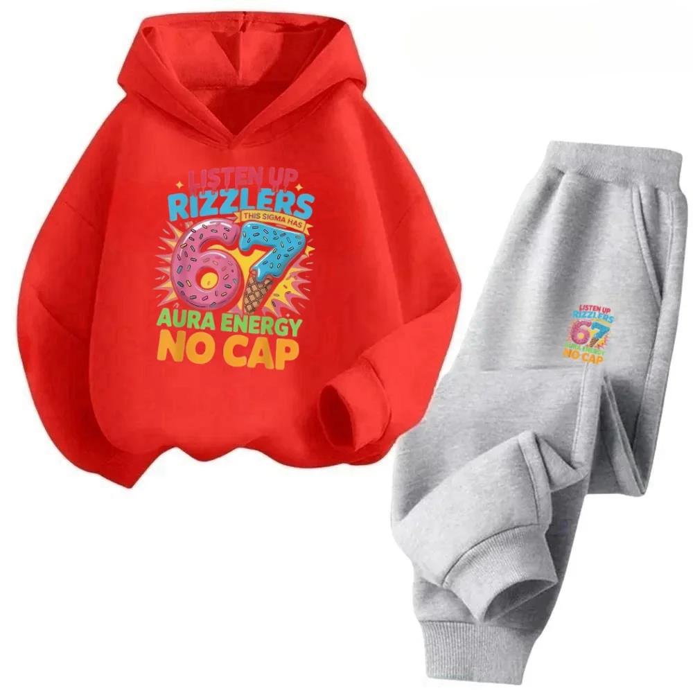 67 Offre Spéciale Tenue Pour Enfants 4-13Y 2 Pièces Dessin Animé Imprimé Coton Survêtement Remise Expédition Dans Le Monde Entie