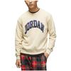 Jordan FW22 Logo Patch Pullover Fleece Sweatshirt Men Tops Khaki DV1576-206