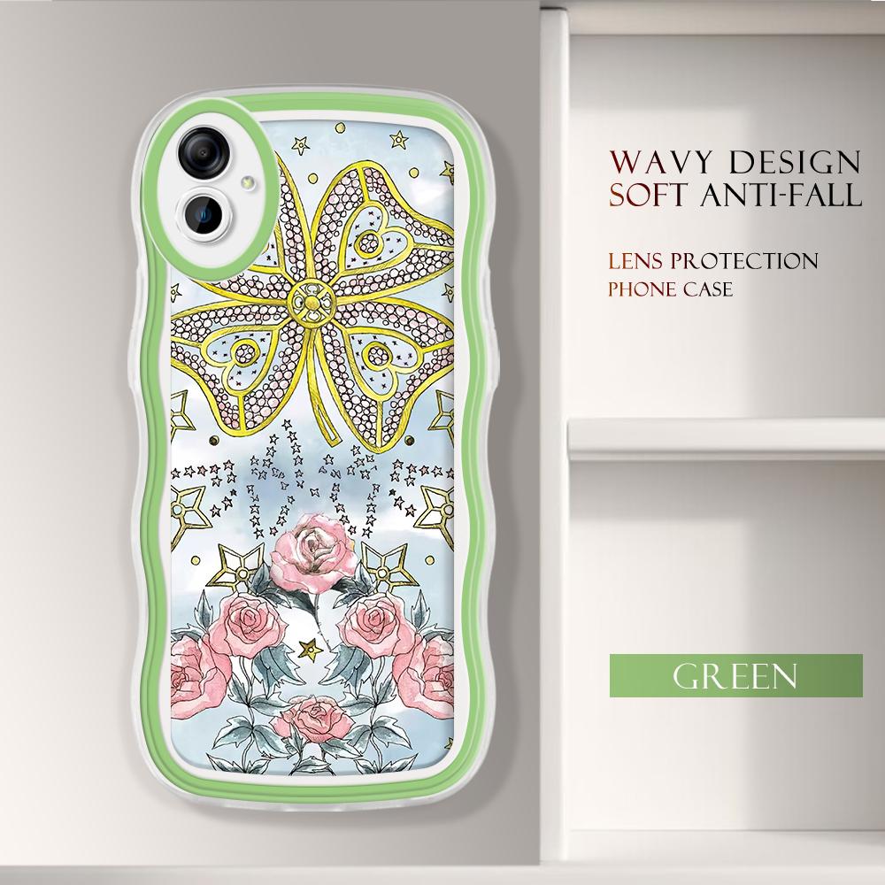 

Модный мягкий волнистый чехол для телефона с мультяшным узором, защита камеры, противоударный чехол для мобильного телефона Samsung Samsung M62