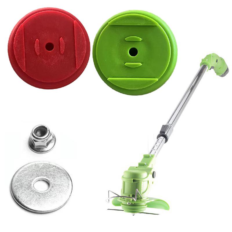 Cubierta de Hierba de Plástico Protector Base de Cuchillas Set Jardín Cortacésped Eléctrico Cuchillos Accesorios Carga Inalámbrica Desbrozadoras Herramientas Kit