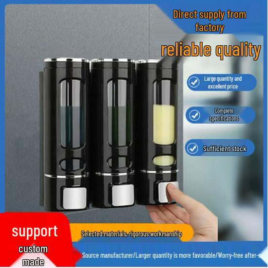 Wall-Mounted Teacup-Style Multi-Head Manual Soap Dispenser