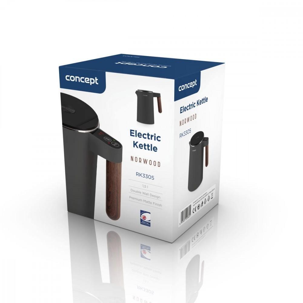 Electric kettle RK3304 Norwood 1.5l, deep grey