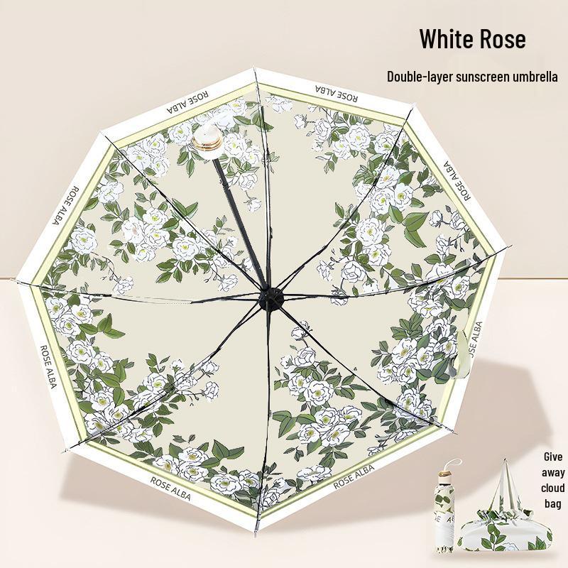 

Reversible Dual-Layer Folding Sun & Rain Umbrella with High-Value UV Protection and National Style Design