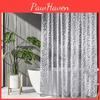 Peva Shower Curtain Waterproof Modern Design With 3d Stone Pattern For Bathroom Use