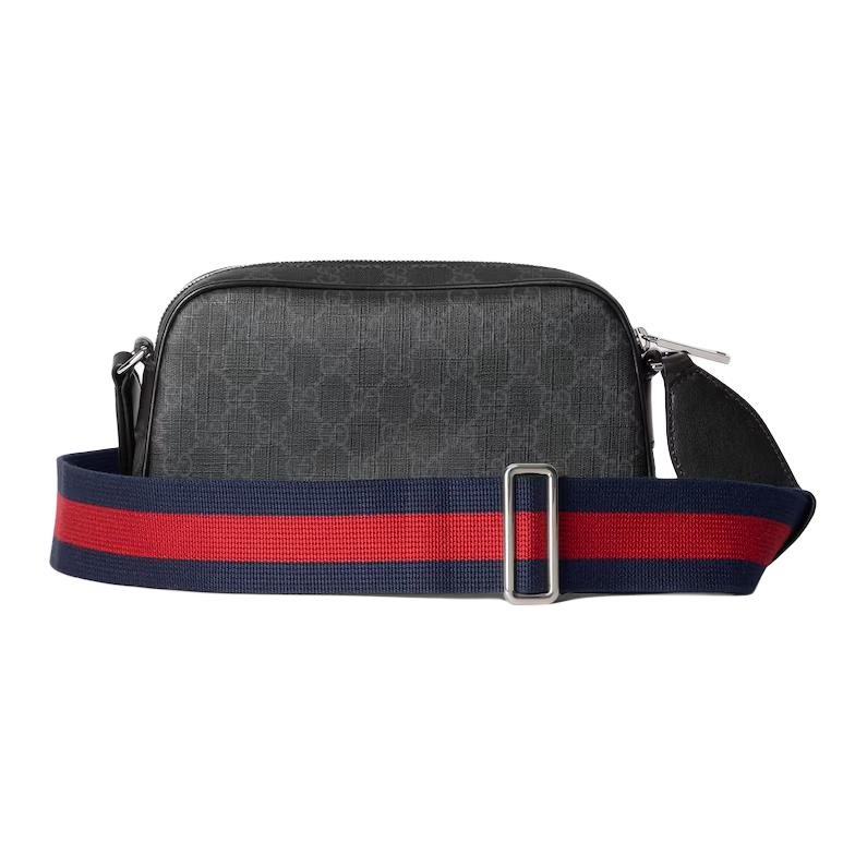 Gucci GG Print Verstellbarer Schultergurt Schulter Crossbody Tasche Herren Taschen Schwarz 792097-FADJA-1042