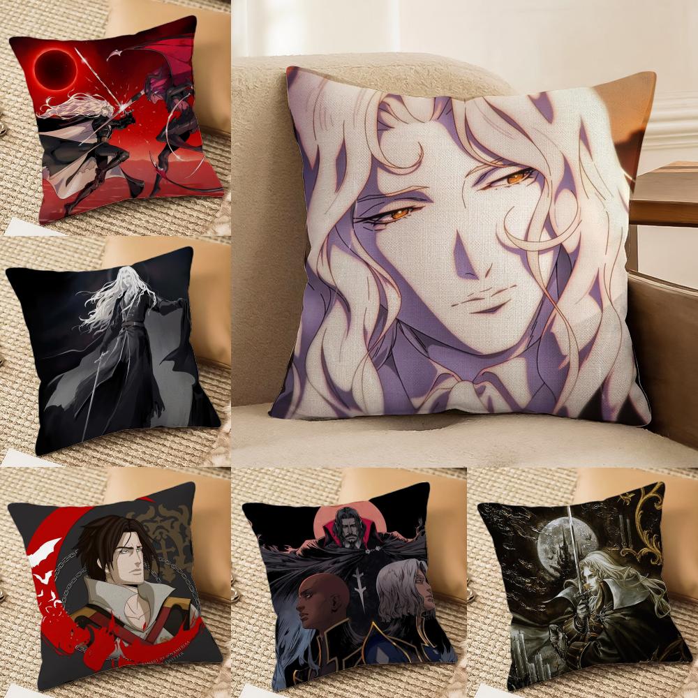 Castlevaniaanimegame Pillow Case Pillowcase, Double-Sided Printed, Sofa Cushion, Bedroom Headboard