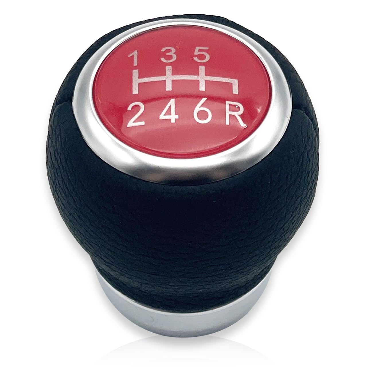 

[MelHome] 6 speed car manual gear stick shift knob head 6mt (back gear bottom right, red) [parallel import goods] красный