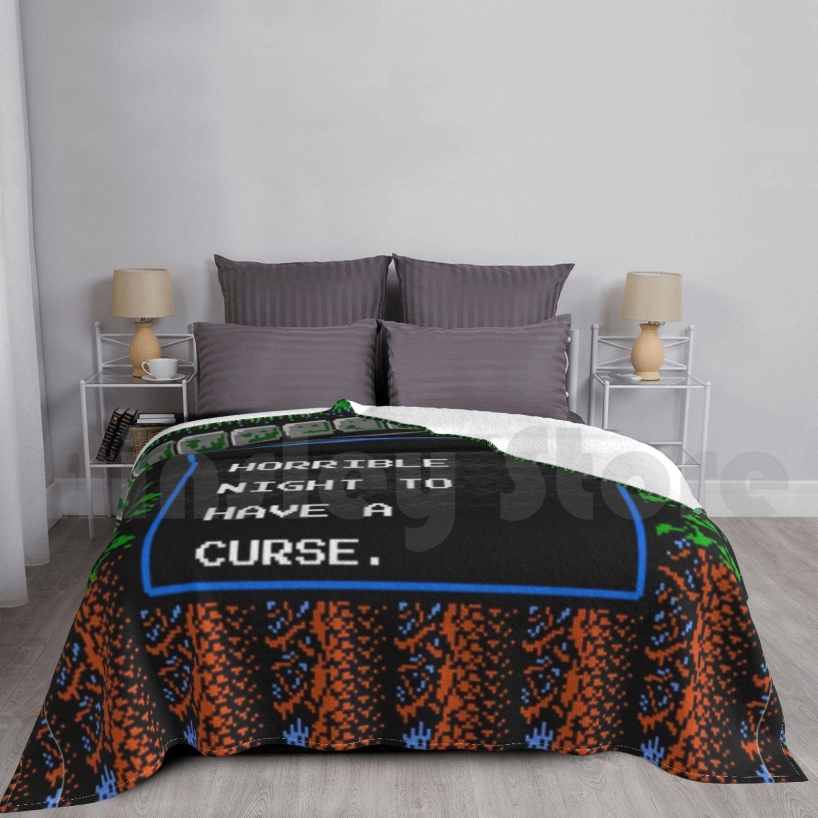 Castlevania Curse Blanket For Sofa Bed Travel Castlevania Symphony Of The Night Symphony Night Sotn Dracula X Size: 75*100cm, Weight: 230 GSM