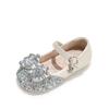 Size 26-37 Princess Shoes Girls Elsa Shoes 2025 New Children's Small Leather Shoes Women's Treasure Crystal Single Shoes Soft Sole