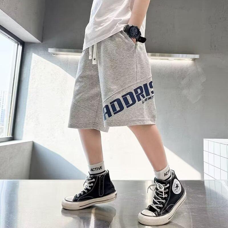 Boys' Summer Shorts 2026 New Style for Kids Boys Summer Thin Sports Mid-Length Pants Street Fashion