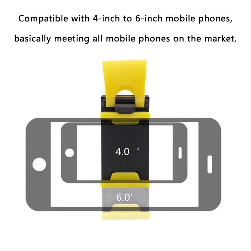 Universal Car Steering Wheel Mobile Phone Holder Mount Buckle Socket Holder Bike Clip Navigation GPS Smartphone Stand
