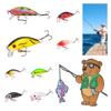 Lure Fishing Simulation False Baits 3d Eyes Hooks Floating Fishing Accessories