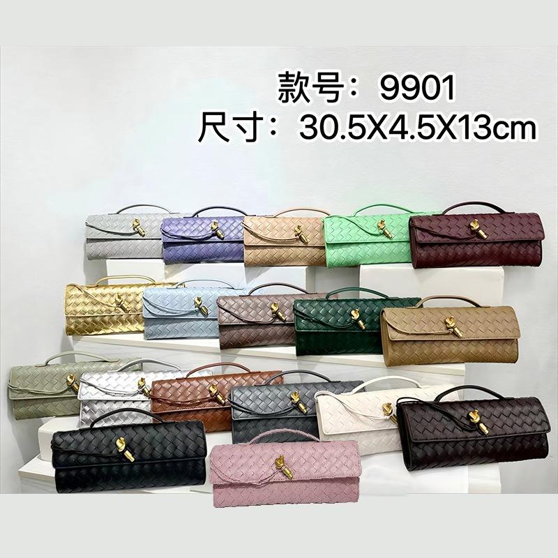 Hand-woven Bag, Hardware Lock, Dinner Bag, High-end Shoulder Bag, Women's Underarm Clutch Bag