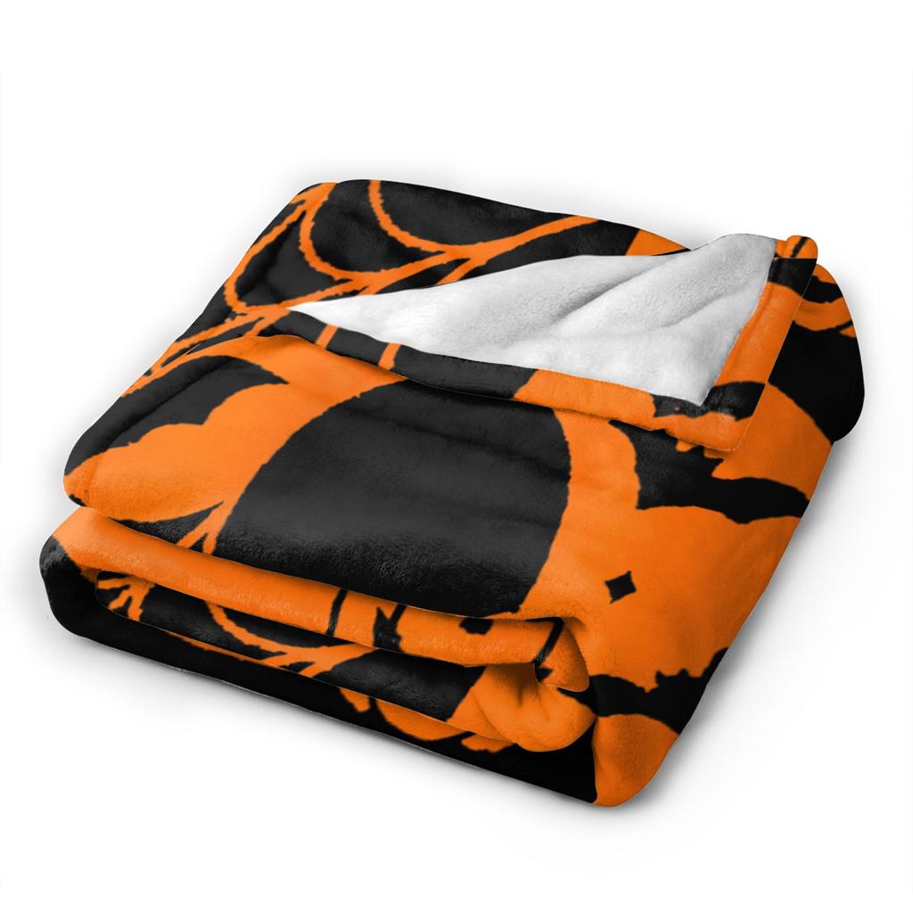6 7 Six Seven Halloween Flannel Blanket Warm Soft Throw Blanket for Outdoor Travel Office Graphic Bedspread Sofa Bed Cover