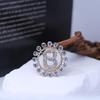 Elegant Diamond B-shaped Alloy Brooch Pin - Versatile Corsage Accessory