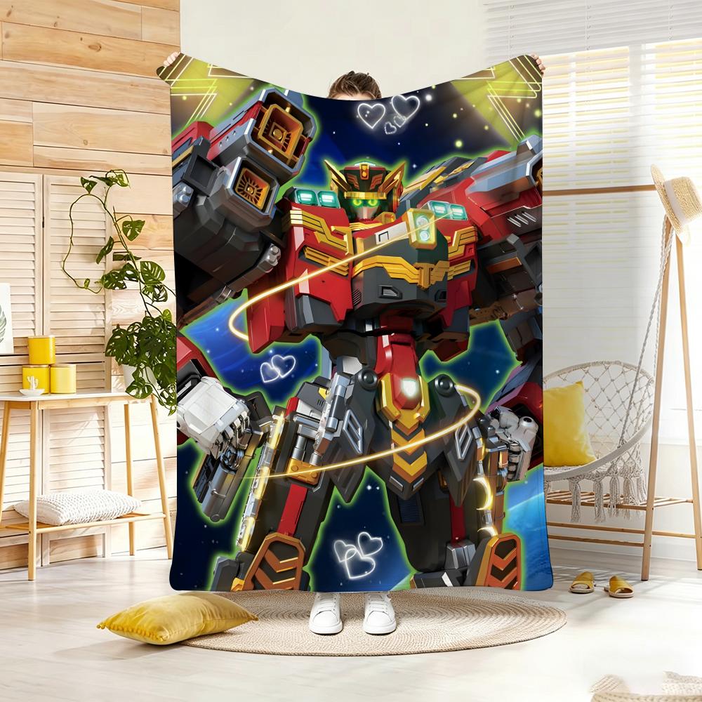 Hit Anime M-Metal C-Cardbot Throw Lightweight 240G Flannel Blanket Soft Skin-Friendly For Summer Cooling