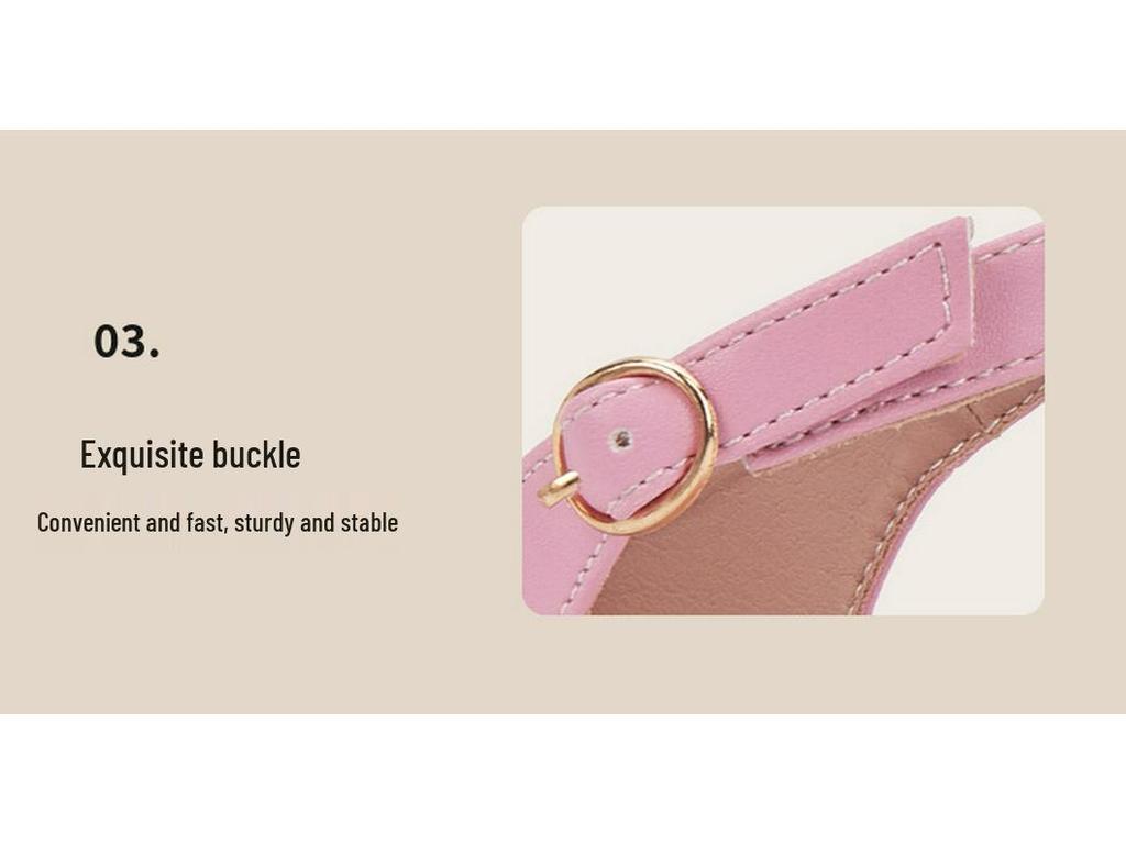 Girls' Fashion High Heels: 2025 Winter Versatile Birkenstock Sandals & Single Shoes