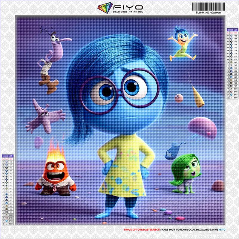 

Алмазная живопись Наизнанку Алмазная вышивка Новинка Мультяшная мозаичная картина Стразы Вышивка крестом Домашний декор Round 20x20cm