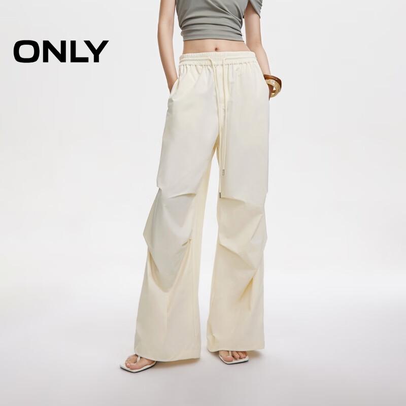 

ONLY Women s High-Waist Pleated Cargo Pants S Standard