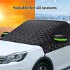 Car Windshield Snow Cover Thicked Windproof Waterproof Protection Windshield Ice Protector Cover for Sedans Outdoor Winter