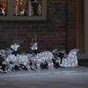 LED Deer Set 3 Pcs Cool White Fabric