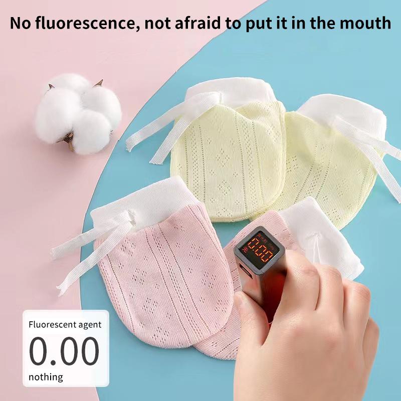 1 Çift Nefes Alabilir İnce Bebek Eldiveni Yenidoğan 0-12 Ay Bebek Yakalanma Önleyici Eldiven Yüz Koruma El Eldiveni Bebek Aksesuarları