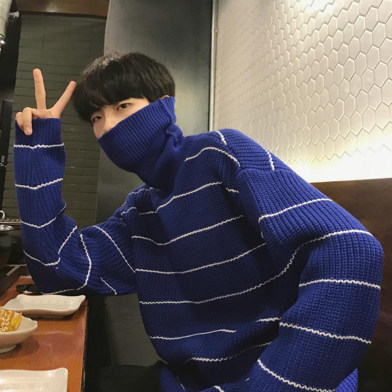 Knitted Striped Vintage Sweater Men Clothes Pullover Men Sweater Casual Men's Sweater Knit M-2XL New Arrivals