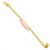 Rose Quartz Gemstone Handmade 925 Sterling Silver Bracelet 7-8" GK-5054