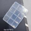 Nail Art Jewelry Storage Box: 12-Grid & 6-Grid, Transparent, Removable, Round & Square Divided Multifunctional Tool Organizer