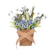 Springtime Artificial Flower Basket Wall Hanging Home Front Door Basket Hanging Wreath