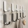 10Pcs Heavy Duty Adhesive Hooks No Drill Wall Hooks For Bathroom Kitchen Bedroom Towel Coat Hat Bag Hanging Organizer