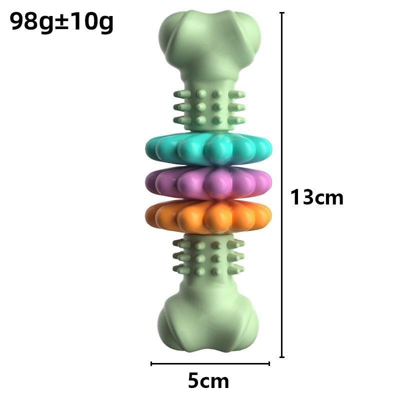 Colorful Gear Bone Shaped Dog Chew Toy