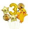 Balloon Monster Set Birthday Party Decoration Aluminum Film Balloon Vibrant Multi-Colored Balloon Pikachu Children'S Party Supplies