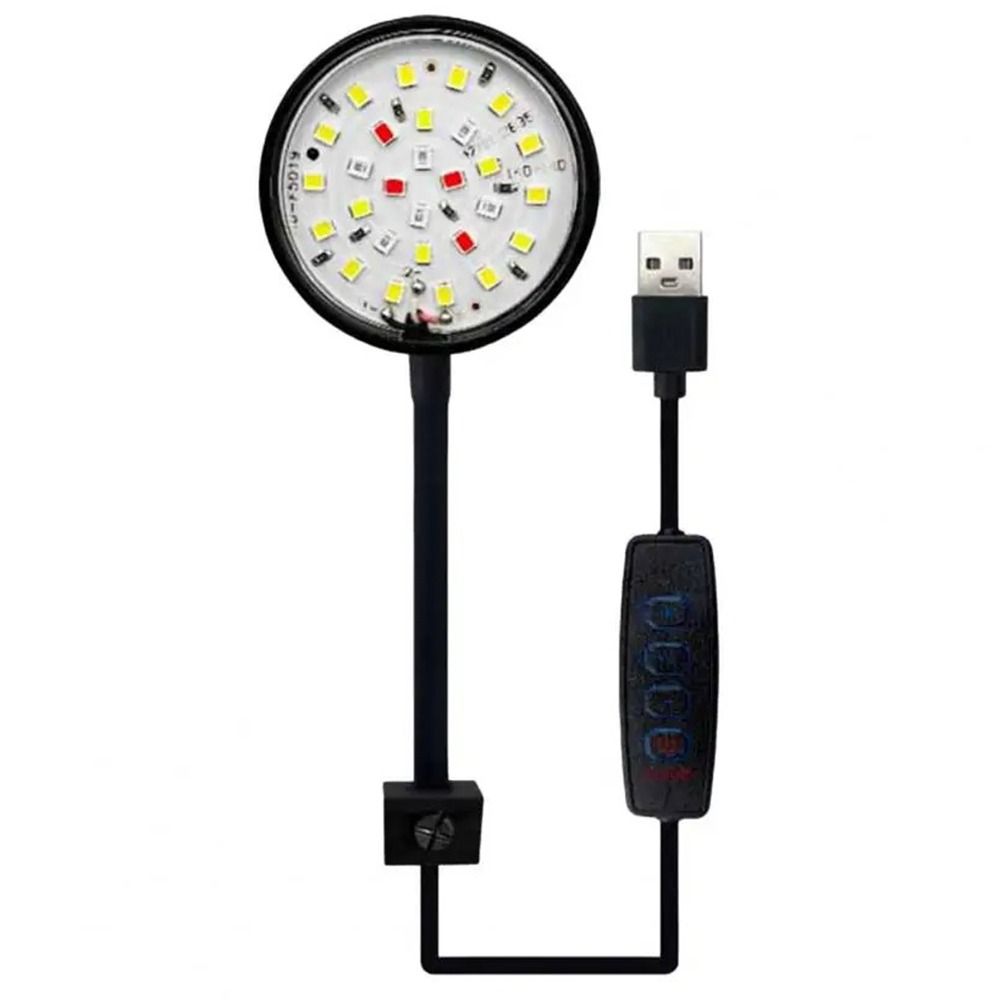 5/7W Fish Tank Clip Lamp 360-Degree Rotation Aquarium Plant Light LED Aquarium Light  Landscaping