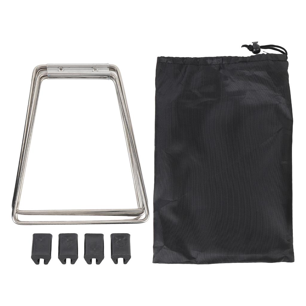 Foldable Cooler Stand Stainless Steel Damp Proof Outdoor Cooler Holder Stand for Camping